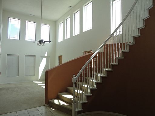 Staircase and Living Room