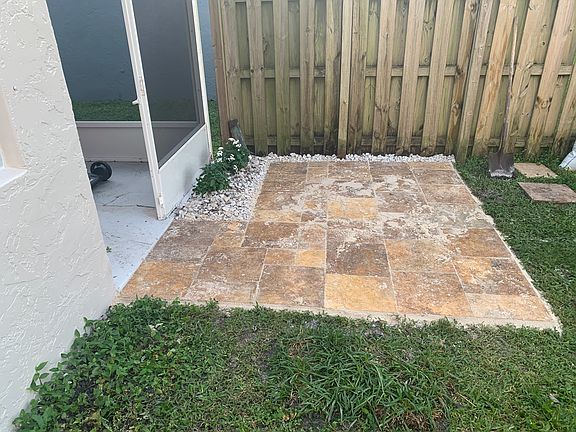 Backyard patio