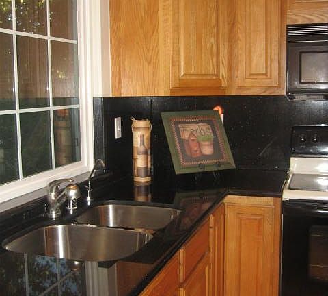 Granite Backsplash too!