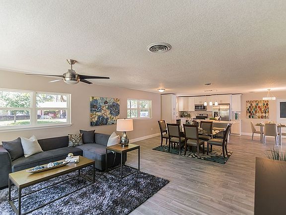 open concept living room