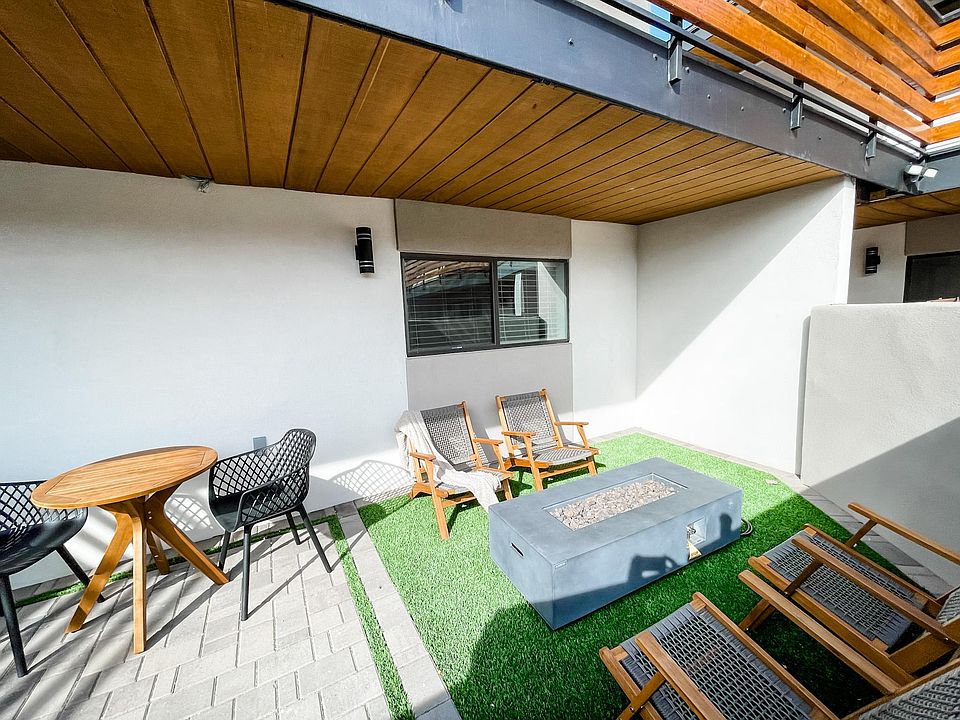 Furnished Downstairs Patios with Fire Pits