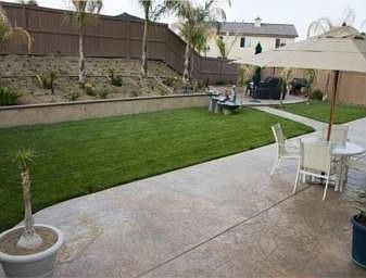 Large backyard