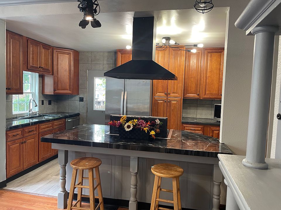 Kitchen with island.