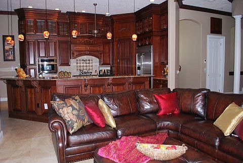 Living Room and Kitchen-Staged