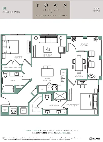 Floor plan B1