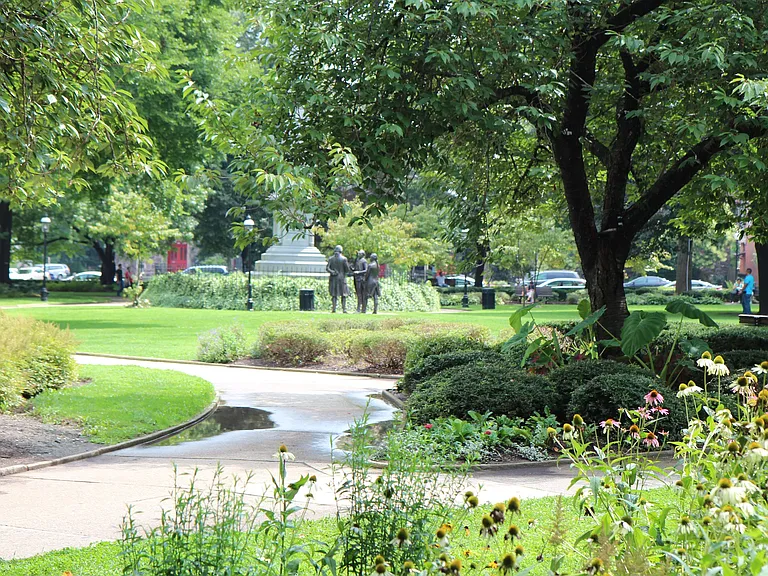 Stroll along the recreational trail at Speedwell Lake Park