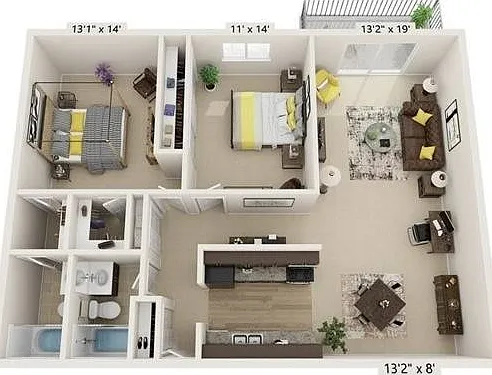 White Oak, Spacious 2 bedroom 2 bath, open floor plan with patio/balcony. White Oak, Spacious 2 bedroom 2 bath, open floor plan with patio/balcony.