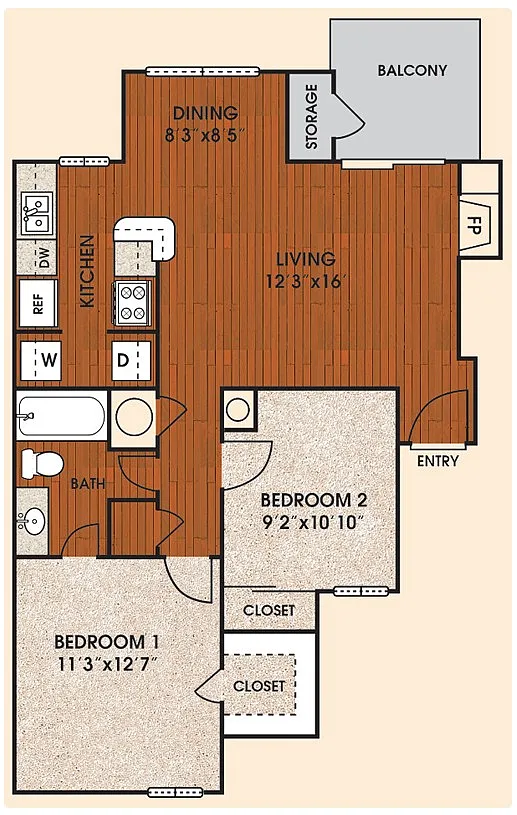 Floor plan Sunset A3-S