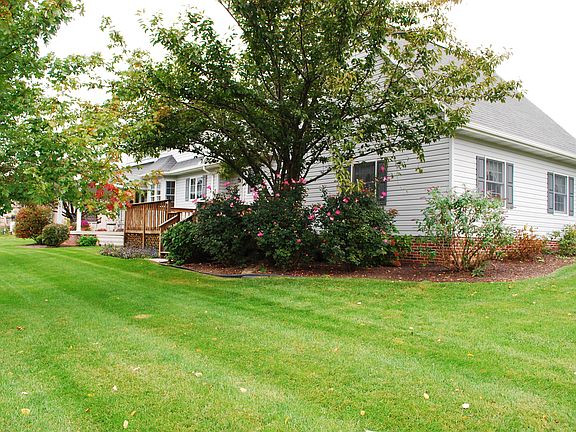 Landscaped yard