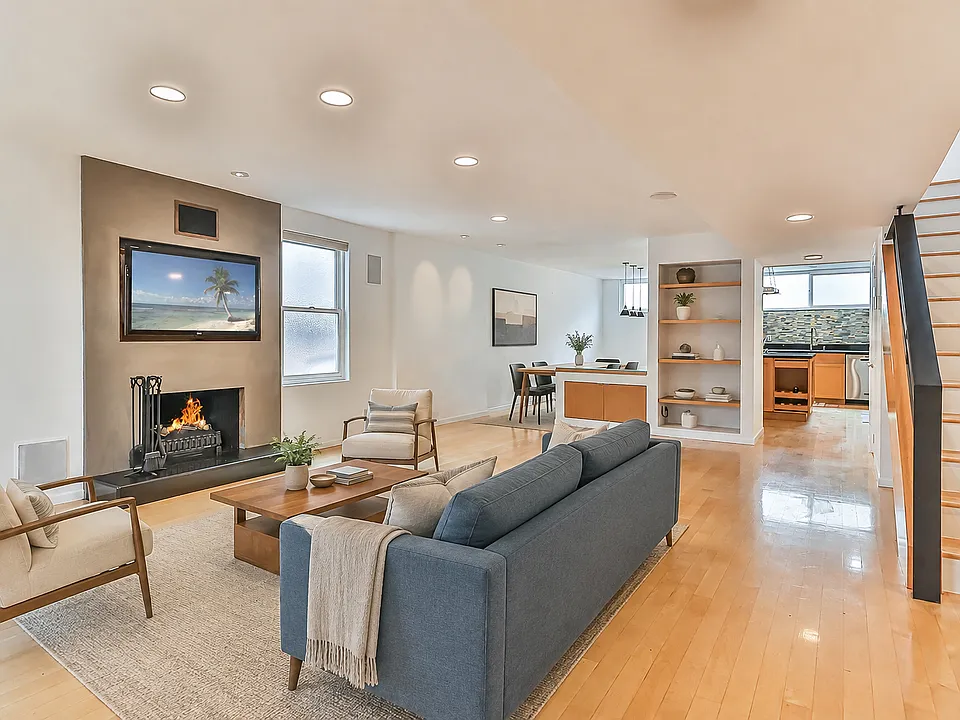 Living room - virtually staged