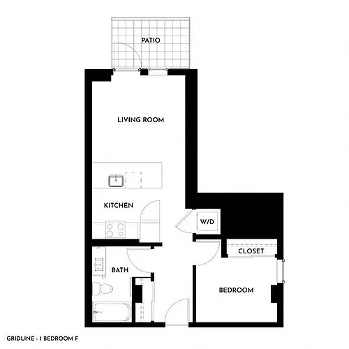 Floor plan 1X1 F