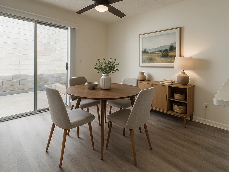 2 bedroom 2 bathroom dining room