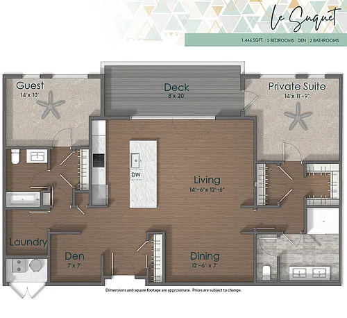 Floor plan Le Suquet