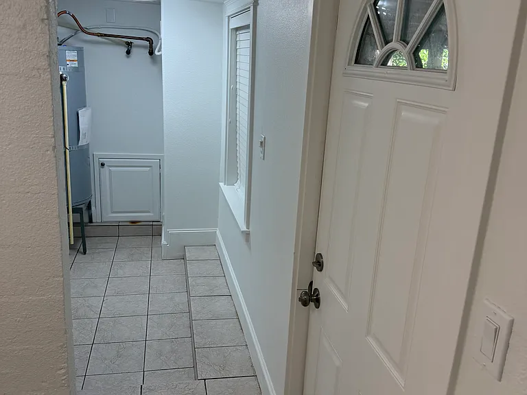Hallway to access washer dryer