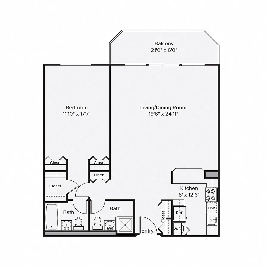 Floor plan 1C
