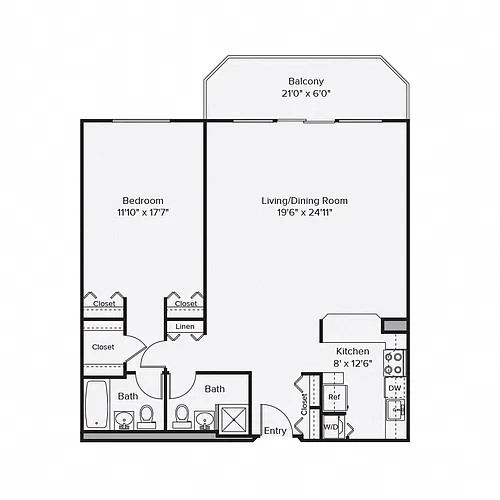 Floor plan 1C
