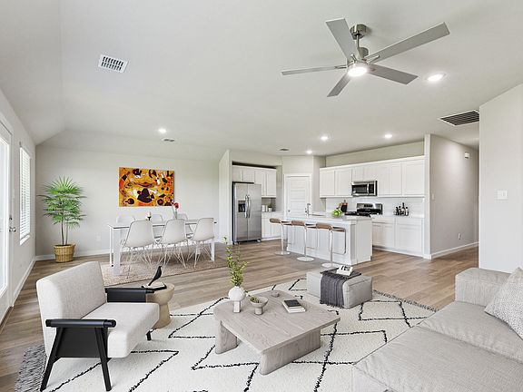 Open Floor Plan in the Harper home plan by Trophy Signature Homes - REPRESENTATIVE PHOTO