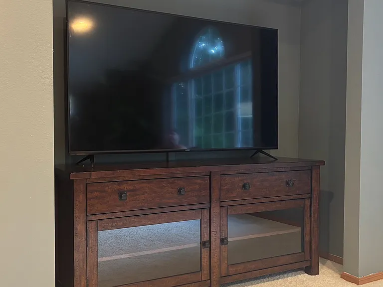 Bonus room 65" TV.
