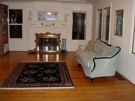 West Wing mantle in living room