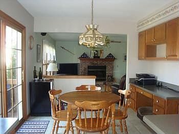 Dinette area looking into the family room.