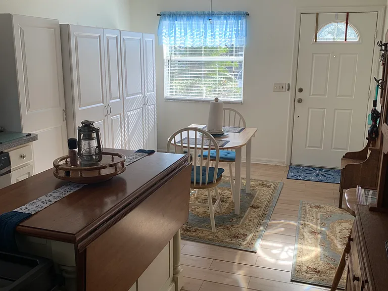 kitchen hall view