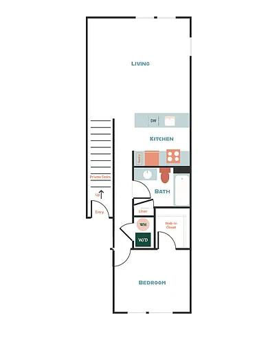 Floor plan 1X1 A10