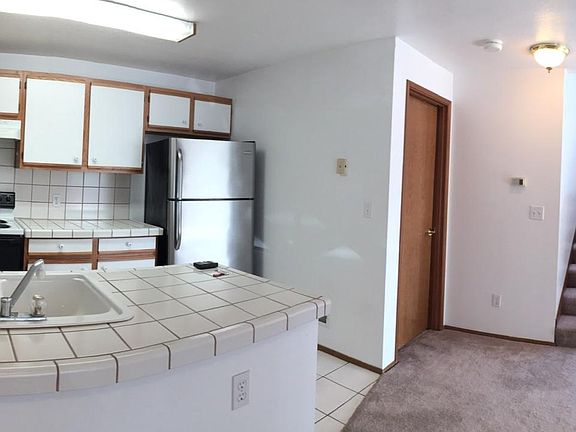 Kitchen and downstairs stairs