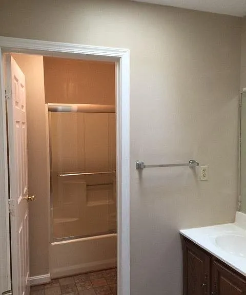The Master Bedroom has a seperate full bath with a large closet and double sink.