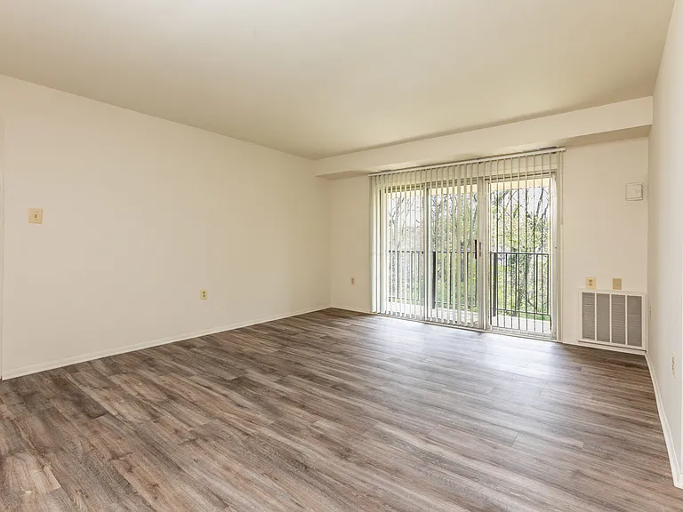 Renovated living room at Seminary Roundtop in Lutherville-Timonium