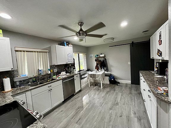 Kitchen from garage entry