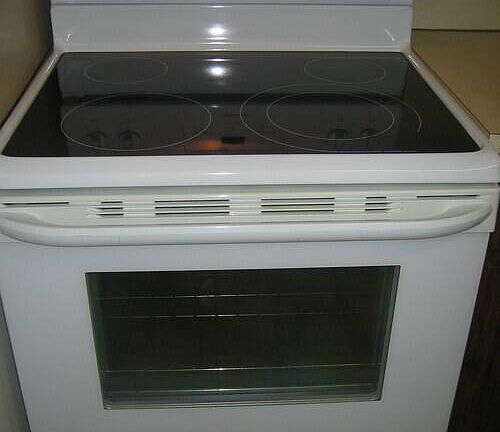 Glass-Top Stove Included