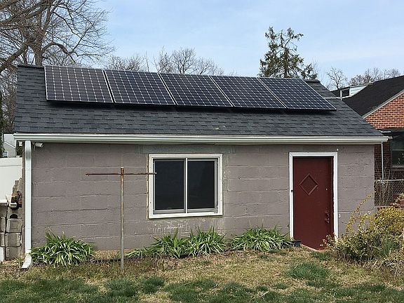 Shed/garage w/ solar panels