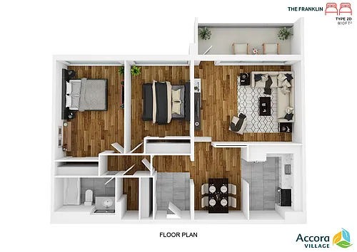 Floor plan Franklin Capricorn (2D)