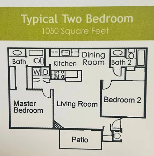 Floor plan 2 Bedroom