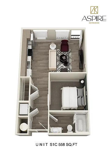 Floor plan Studio