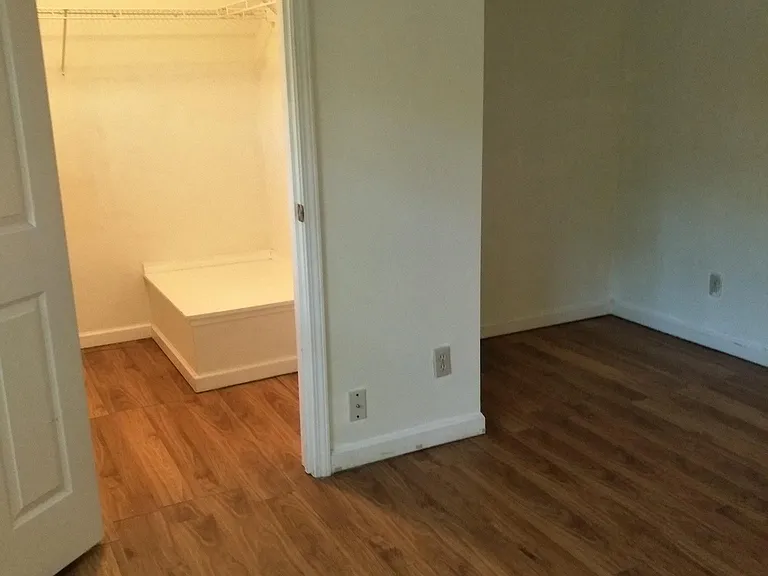 walk-in closet in master bedroom