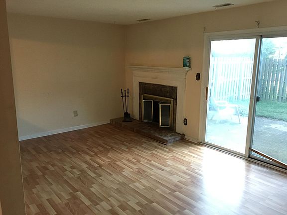 Living room wood fire place