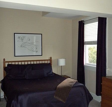 Huge master with high ceilings and lots of light