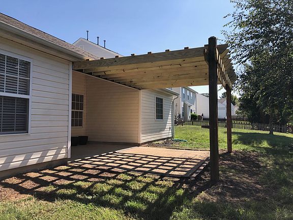 New pergola and covered patio.
