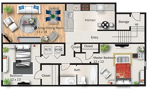 Floor plan Willow