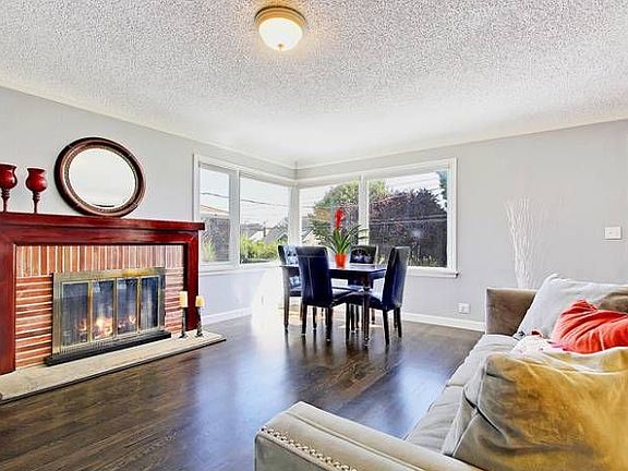 Recently re-finished Solid oak flooring.   