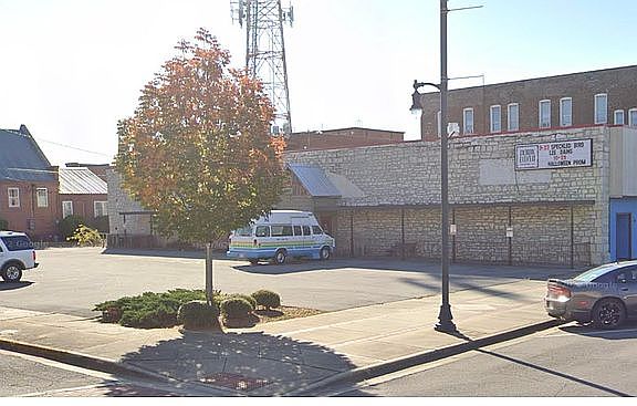 Building with parking lot