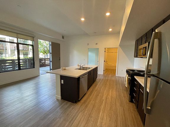 Kitchen and living room