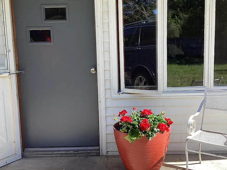 Front door.