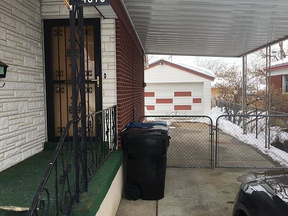 Fenced backyard