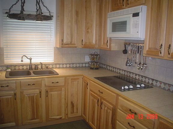 Solid hickory cabinets