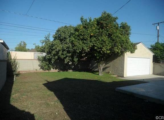 Rear yard freshly seeded and new sprinkler system