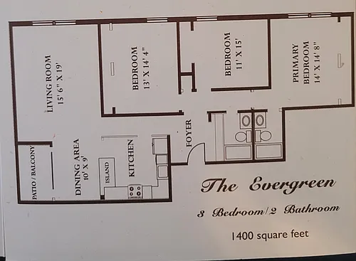 Floor plan Evergreen