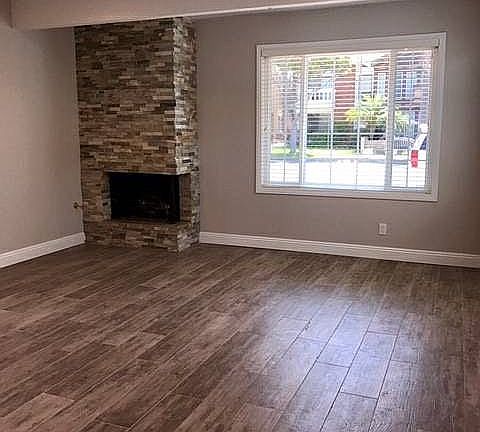 Family Room with Stackedstone Fireplace