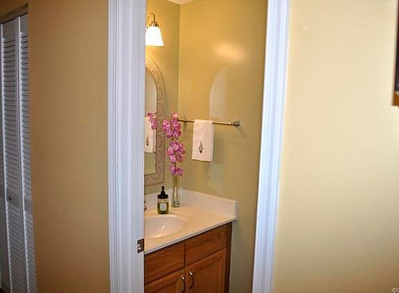 Adorable first floor powder room